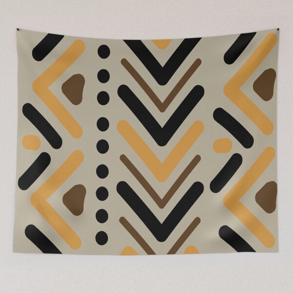 Item preview, Traditional Bogolan Pattern – African Textile Art & Ethnic Design designed and sold by Wolagno.