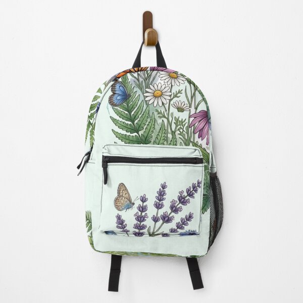 Item preview, Wildflower Meadow Butterfly Art | Watercolor Botanical Print | Monarch Butterfly Wildflowers | Nature Lover Gift designed and sold by NeonKawaiiCo.