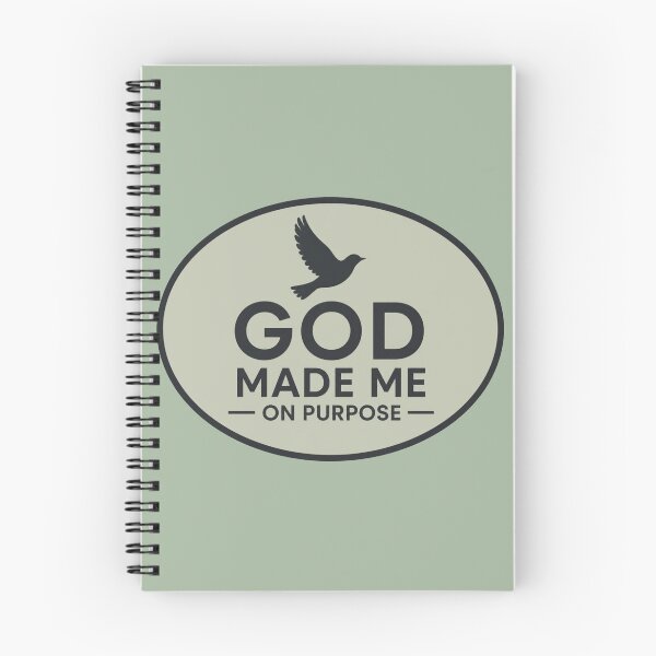 Item preview, God Made Me On Purpose – Oval Christian Encouragement Sticker designed and sold by The Digital Compass.