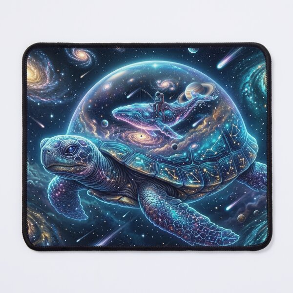 Item preview, Cosmic Space Turtle — Galaxy Sea Turtle Carrying the Universe | Surreal Space Art designed and sold by RoyArt0.