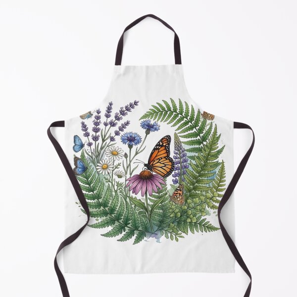 Item preview, Wildflower Meadow Butterfly Art | Watercolor Botanical Print | Monarch Butterfly Wildflowers | Nature Lover Gift designed and sold by NeonKawaiiCo.