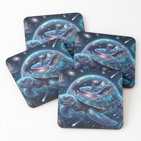Item preview, Cosmic Space Turtle — Galaxy Sea Turtle Carrying the Universe | Surreal Space Art designed and sold by RoyArt0.