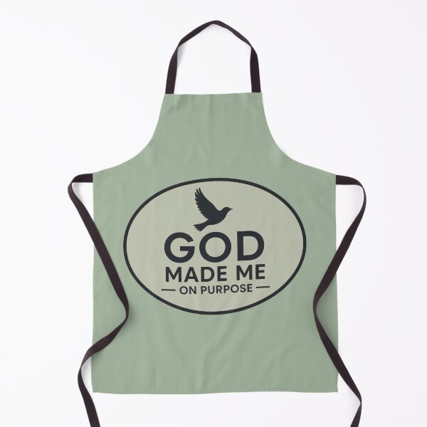 Item preview, God Made Me On Purpose – Oval Christian Encouragement Sticker designed and sold by The Digital Compass.