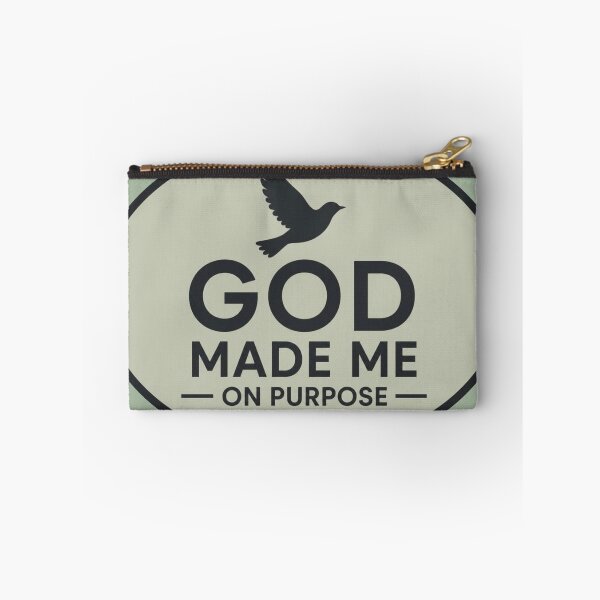 Item preview, God Made Me On Purpose – Oval Christian Encouragement Sticker designed and sold by The Digital Compass.