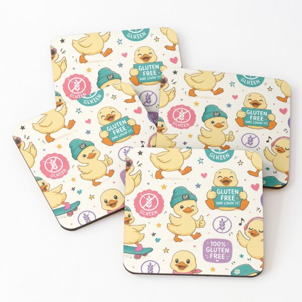 Item preview, Cool Gluten Free Ducks Pattern designed and sold by My Gluten Free Life UK.