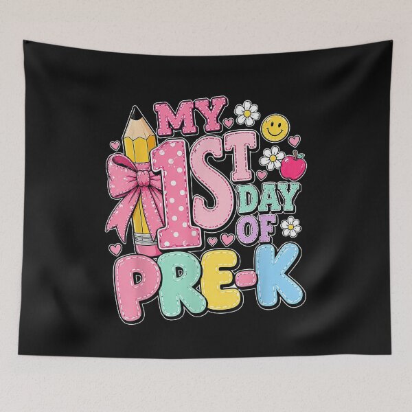 Item preview, My 1st Day of Pre-K Cute Back to School Girl T-Shirt designed and sold by yerdhalo.