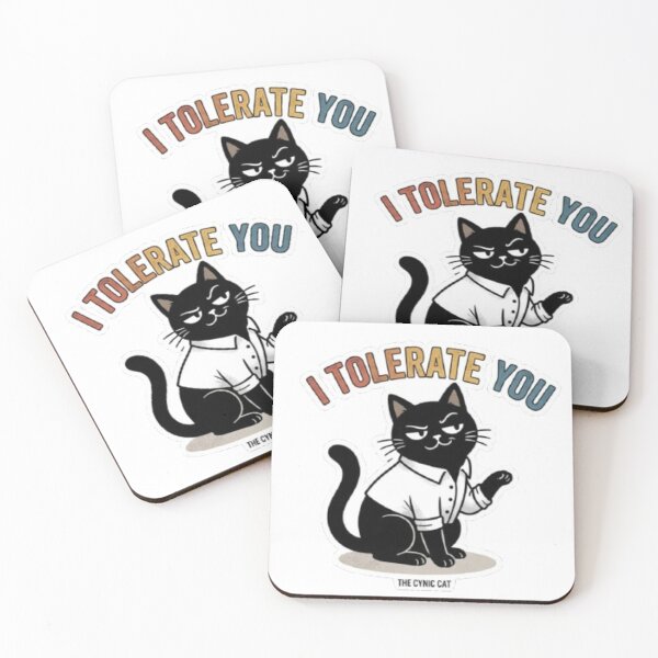 Item preview, Cynical Cat - "I Tolerate You" designed and sold by Gabzerinho.