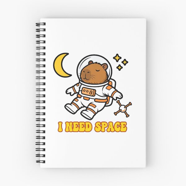 Item preview, I Need Space – Funny Capybara Astronaut Space Pun designed and sold by MokeleShop.