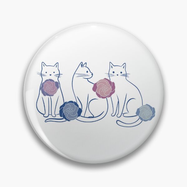 Item preview, Three Rose Cats designed and sold by IvysCreativityHouse.