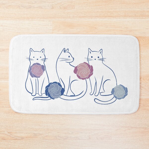Item preview, Three Rose Cats designed and sold by IvysCreativityHouse.