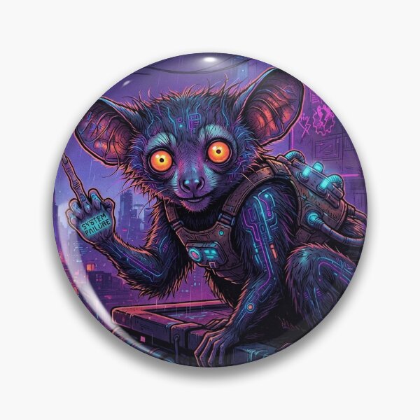 Item preview, Cyberpunk Aye-Aye: System Failure designed and sold by tangramrachel.