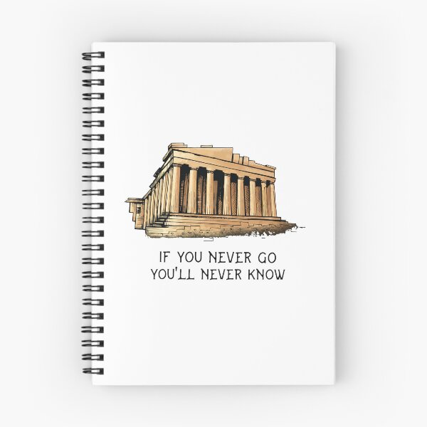 Item preview, If You Never Go Parthenon Ancient Greece Art designed and sold by AhinoraArtShop.