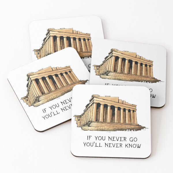 Item preview, If You Never Go Parthenon Ancient Greece Art designed and sold by AhinoraArtShop.
