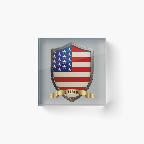 Artikelvorschau, Funk American Heritage Wappenschild entworfen und verkauft von Highlandkings.