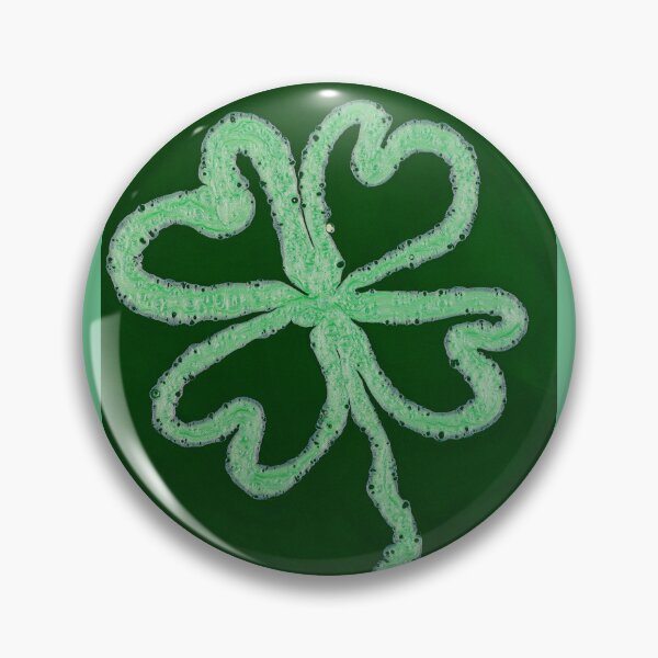 Item preview, Chalk Drawn Green Shamrock on Dark Green Background designed and sold by BuckaBaby.