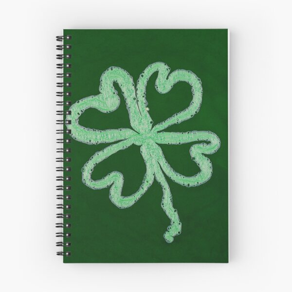 Item preview, Chalk Drawn Green Shamrock on Dark Green Background designed and sold by BuckaBaby.