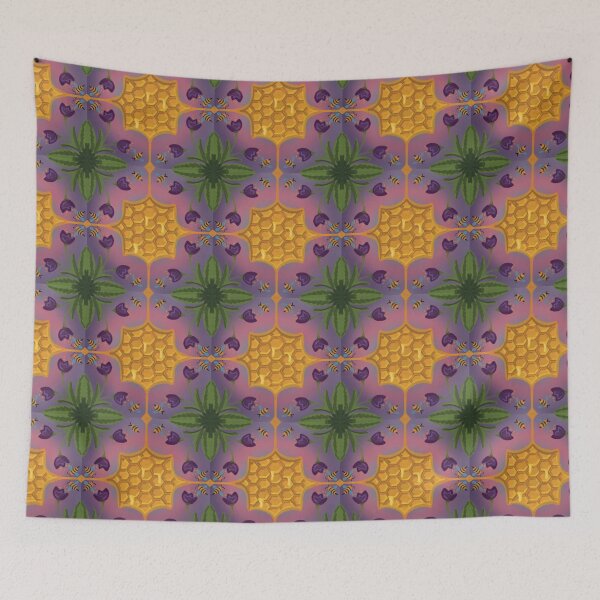 Item preview, Honey Bees & Flowers designed and sold by Mx’d Media Art and Design by Henri Hulo.