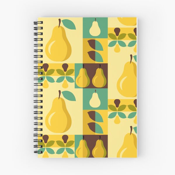 Item preview, Vintage Mid-Century Yellow Pear Botanical Pattern designed and sold by vectalux.