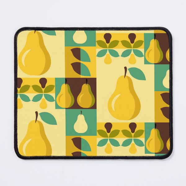 Item preview, Vintage Mid-Century Yellow Pear Botanical Pattern designed and sold by vectalux.