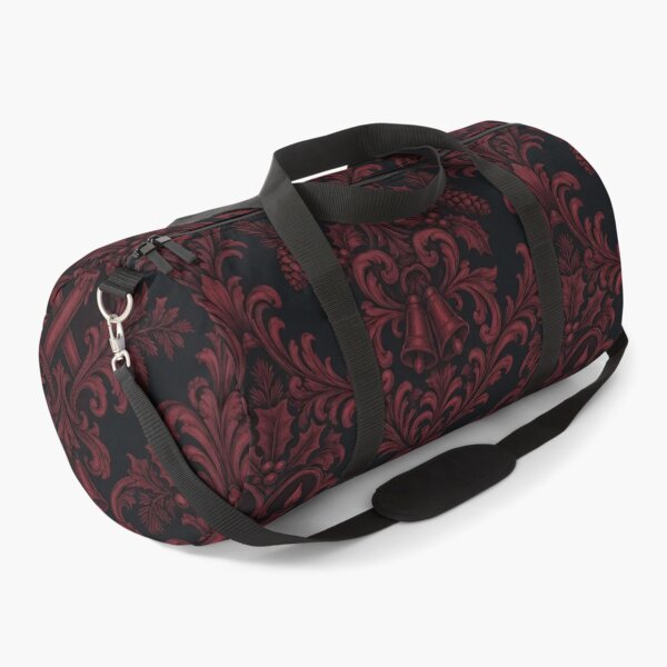 Item preview, Gothic Christmas Damask Seamless Pattern | Victorian Holiday Wallpaper Oxblood designed and sold by StickyGuys.