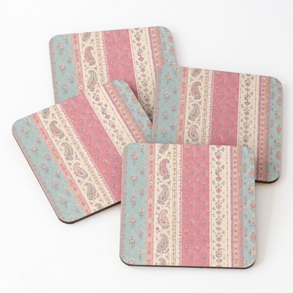 Item preview, Pastel Paisley and Floral Dollhouse Pattern designed and sold by Cha-Tea.