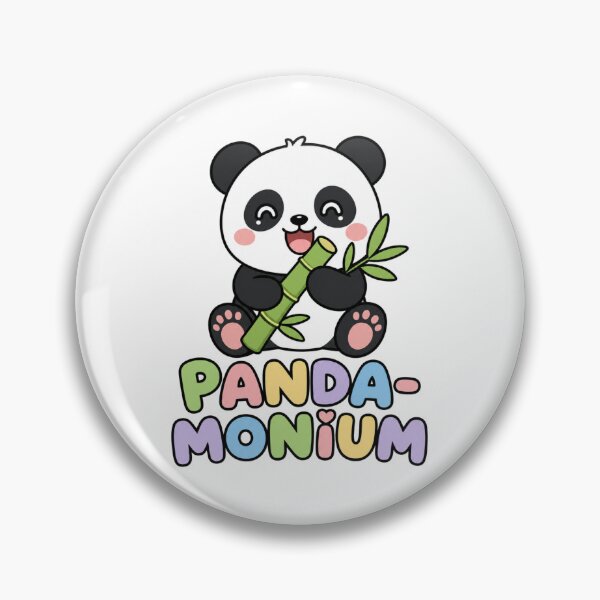 Item preview, Panda-Monium Cute Kawaii Panda with Bamboo designed and sold by BoosterShop.