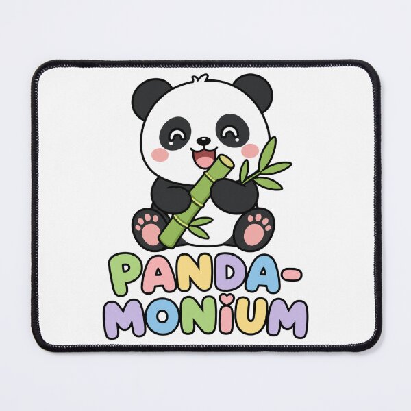 Item preview, Panda-Monium Cute Kawaii Panda with Bamboo designed and sold by BoosterShop.