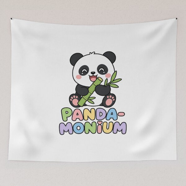 Item preview, Panda-Monium Cute Kawaii Panda with Bamboo designed and sold by BoosterShop.