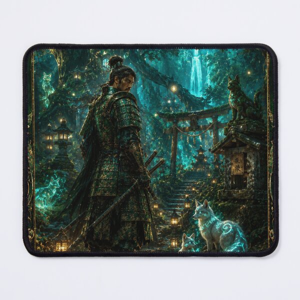 Item preview, Forest Guardian Samurai – Protector of the Sacred Woods designed and sold by i-corp.