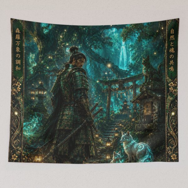 Item preview, Forest Guardian Samurai – Protector of the Sacred Woods designed and sold by i-corp.