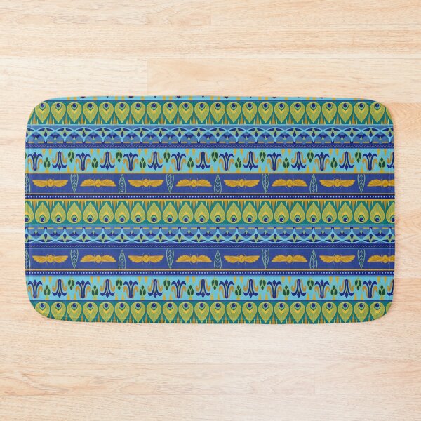 Item preview, Egyptian Mummy Inspired Tiling Design in Blue, Teal, Green, and Gold designed and sold by SnowAfterFyre.