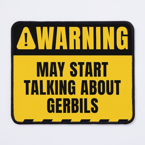 Item preview, Funny Gerbils Warning Sign designed and sold by MaryAller.