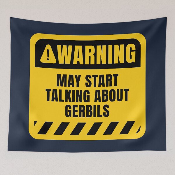 Item preview, Funny Gerbils Warning Sign designed and sold by MaryAller.