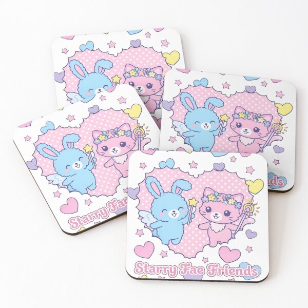 Item preview, Starry Fae Friends Cute Kawaii Magical Bunny And C designed and sold by Douglas Alex.