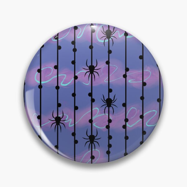 Item preview, Pastel Goth Spider Pinstripe and Swirls Tiling Design  designed and sold by SnowAfterFyre.