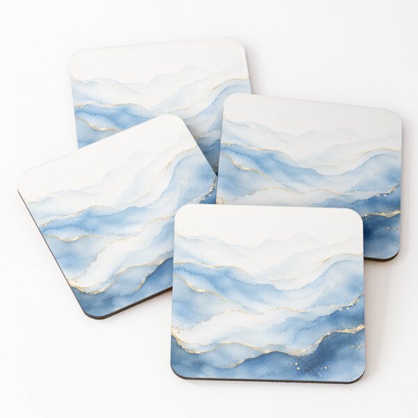 Item preview, Celeste Abstract VII – Valleys of Calm designed and sold by Esencia Argentina.