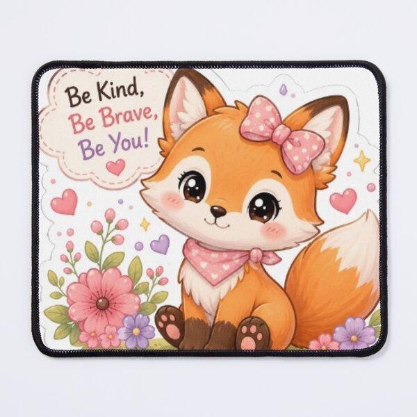 Item preview, Kawaii baby fox sticker Adorable Baby Fox | Pastel Animal Sticker | Cute Forest Fox Art8 designed and sold by Vegasstickers.