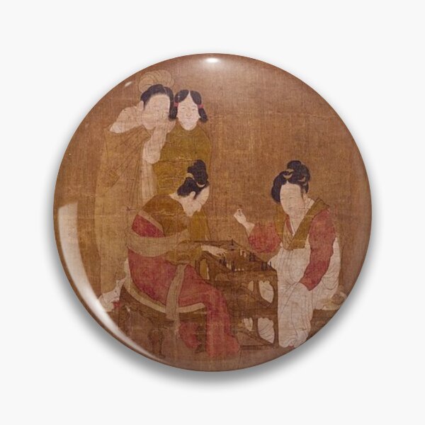 Item preview, Traditional Asian Court Scene Painting with Elegant Figures designed and sold by BuckaBaby.