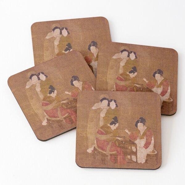 Item preview, Traditional Asian Court Scene Painting with Elegant Figures designed and sold by BuckaBaby.