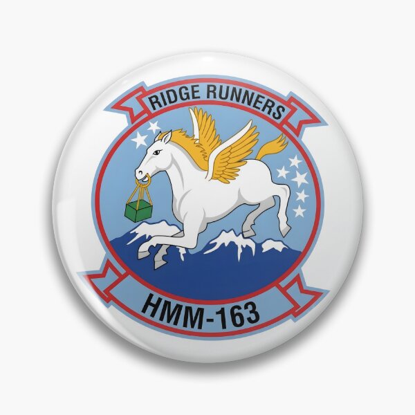 Item preview, USMC HMM-163 Ridge Runners Squadron Insignia designed and sold by CharlieDesings.