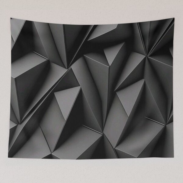 Item preview, Black Grey tiles metallic tiles Simple minimalist decor pattern designed and sold by Arjun4282.