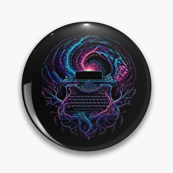 Item preview, The Cosmic Key | Retro Cyberpunk Typewriter Art designed and sold by HOUSE OF VMH.