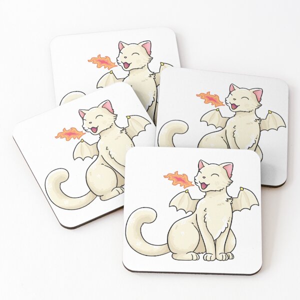 Item preview, White cat dragon designed and sold by Maria-Henriques.