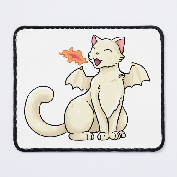 Item preview, White cat dragon designed and sold by Maria-Henriques.