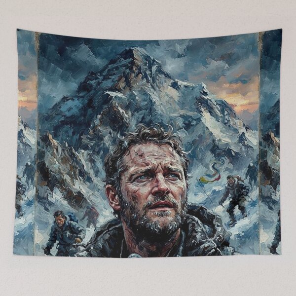Item preview, Everest Survival Drama Fine Art Tribute designed and sold by Art's Diner.
