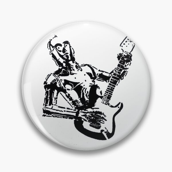 Item preview, Robot Guitarist Stencil Art | Sci-Fi Rock Graphic | Grunge Music Lover  designed and sold by Gbriel3.