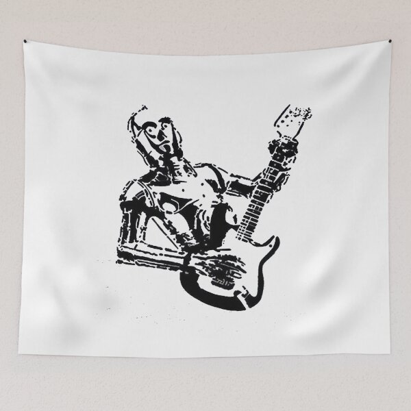 Item preview, Robot Guitarist Stencil Art | Sci-Fi Rock Graphic | Grunge Music Lover  designed and sold by Gbriel3.