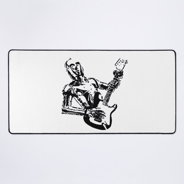 Item preview, Robot Guitarist Stencil Art | Sci-Fi Rock Graphic | Grunge Music Lover designed and sold by Gbriel3.