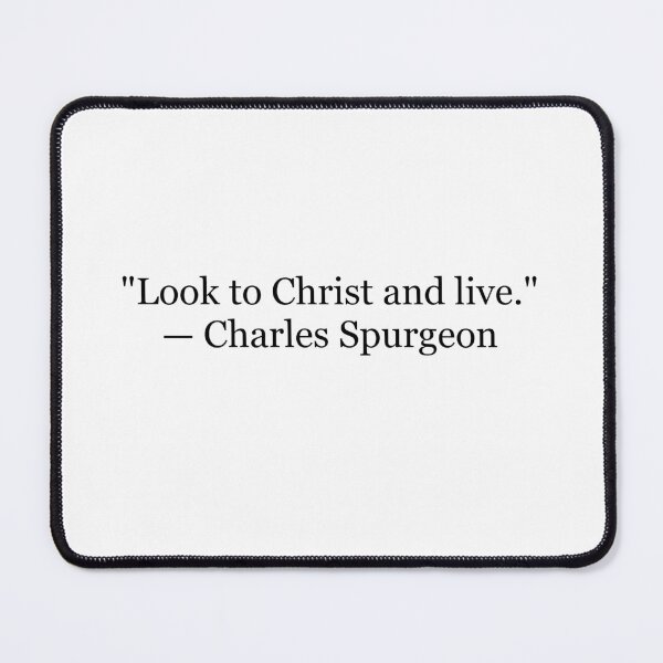 Item preview, Look to Christ and Live | Charles Spurgeon Quote Print | Christian Typography Wall Art designed and sold by The Prose Atelier.