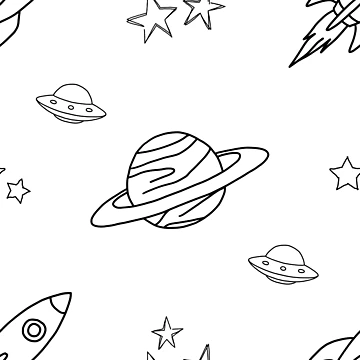 Artwork thumbnail, Space Pattern by randomly-simple